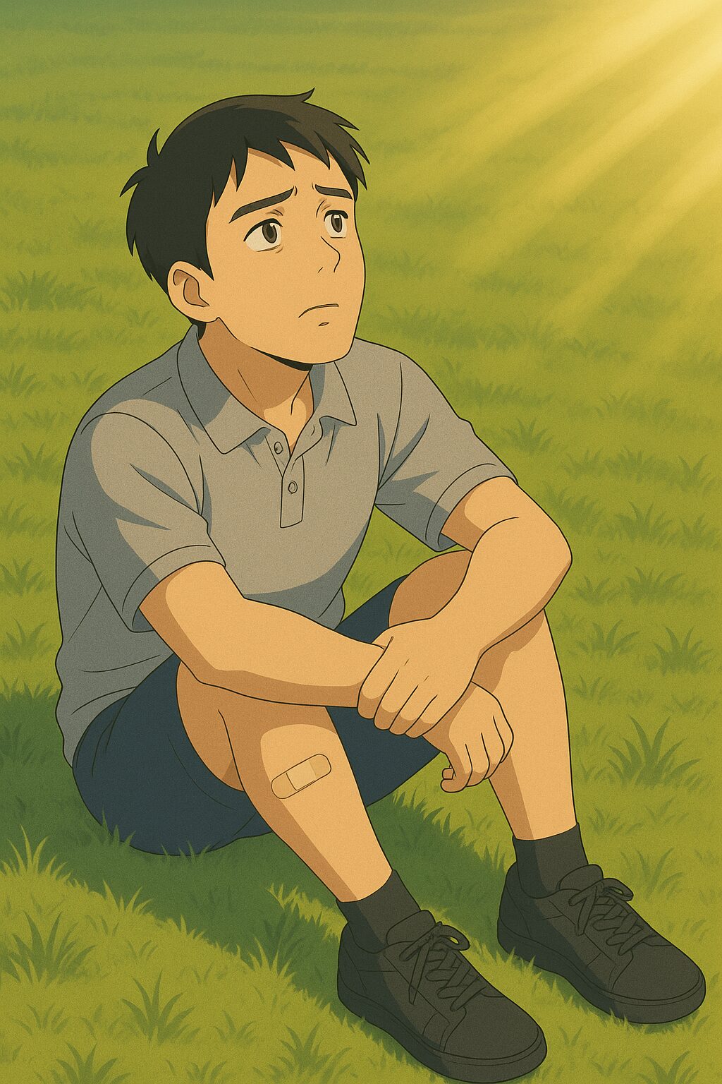 足を怪我したけど希望が見えた男性