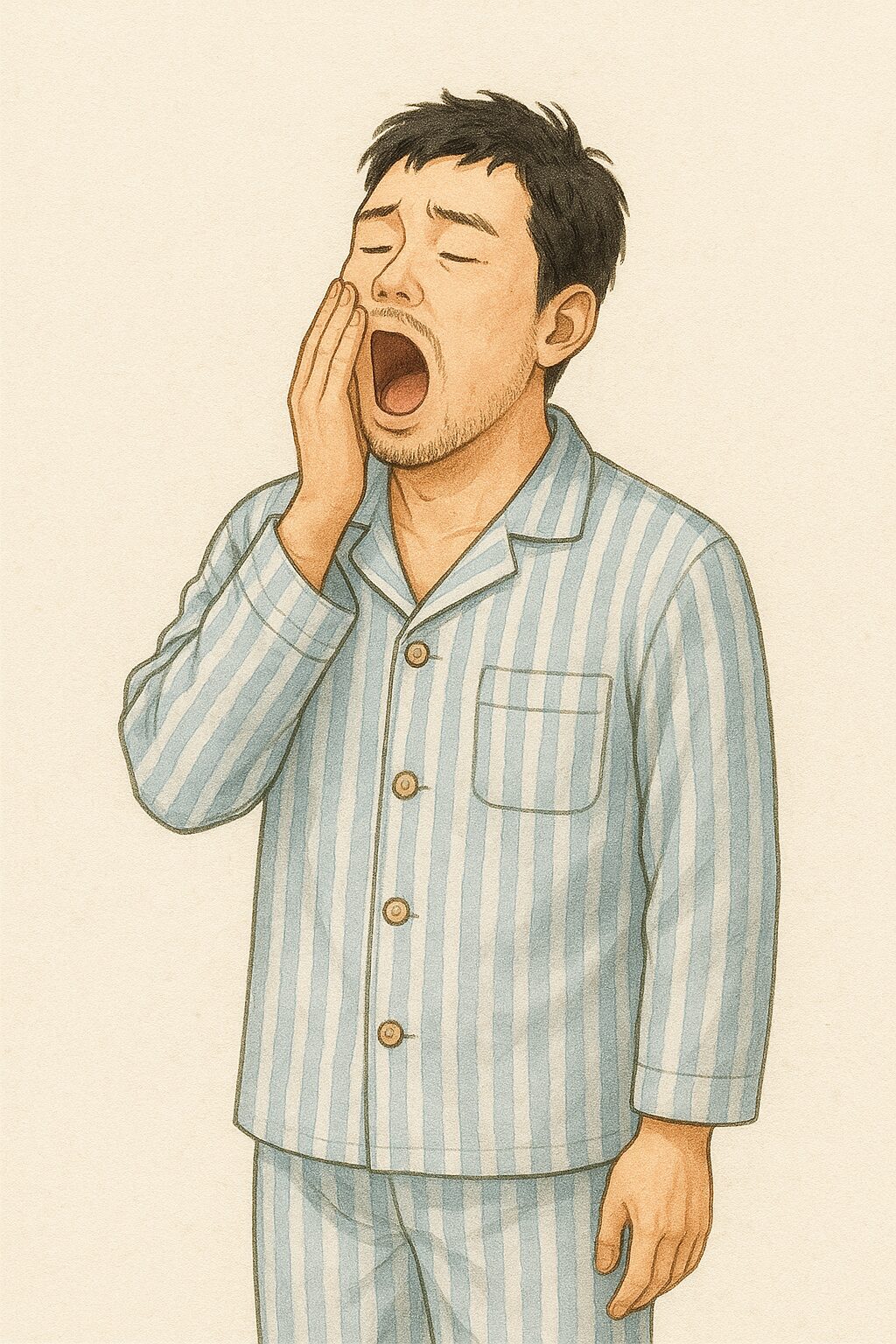 眠たいおじさん